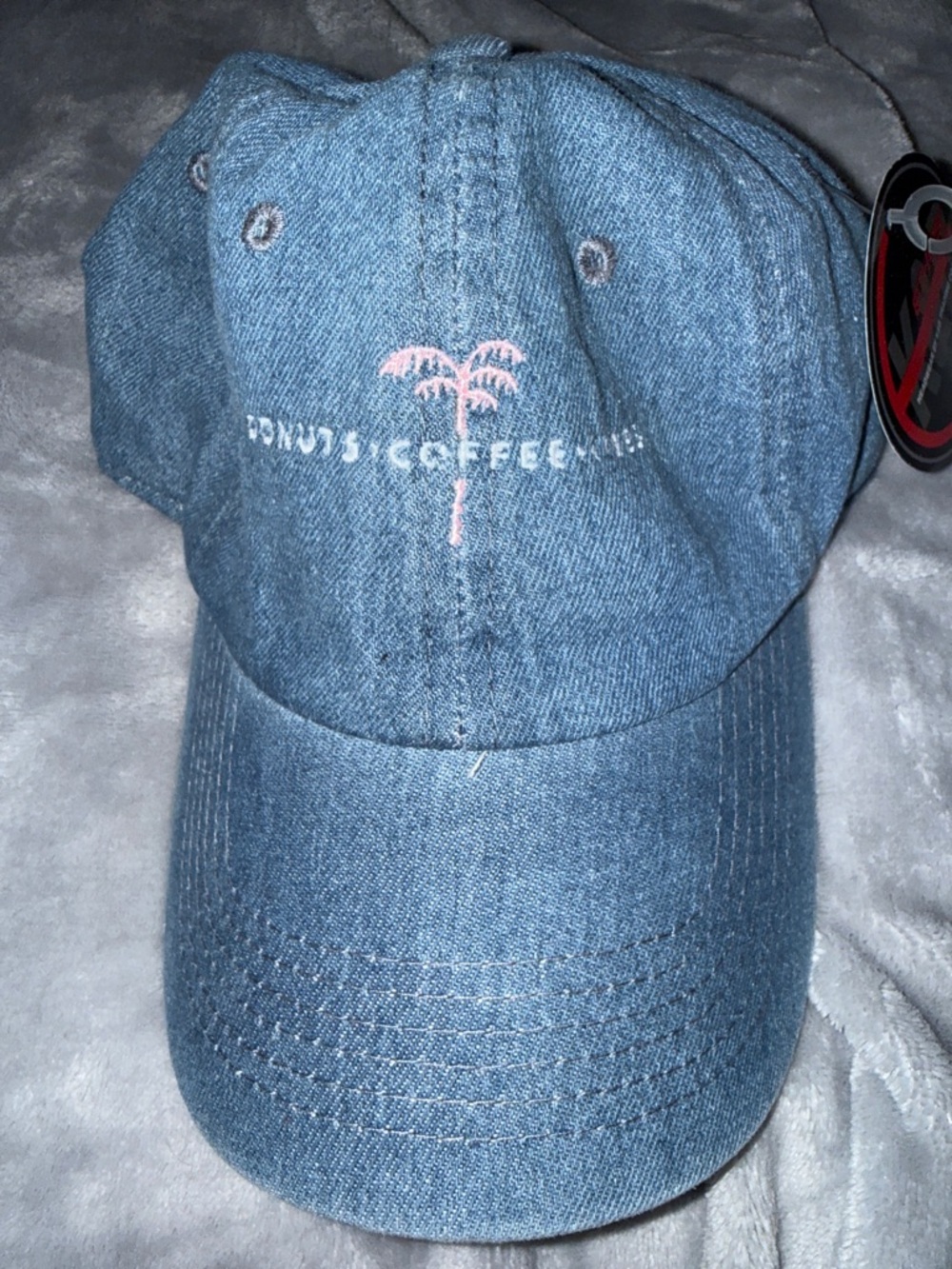 Denim Blue Palm Logo Baseball Cap